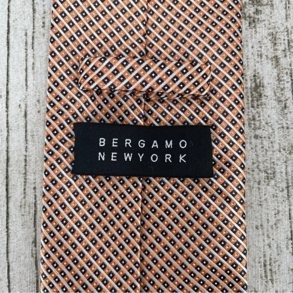Bergamo New York orange & blue Tie